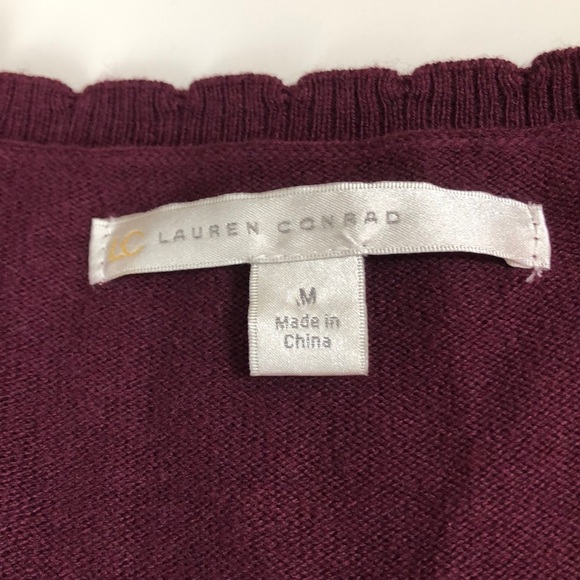 LC Lauren Conrad Sweater Embroidery Tunic Medium - Picture 4 of 8